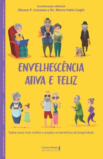 Capa do livro Envelhescência Ativa e Feliz